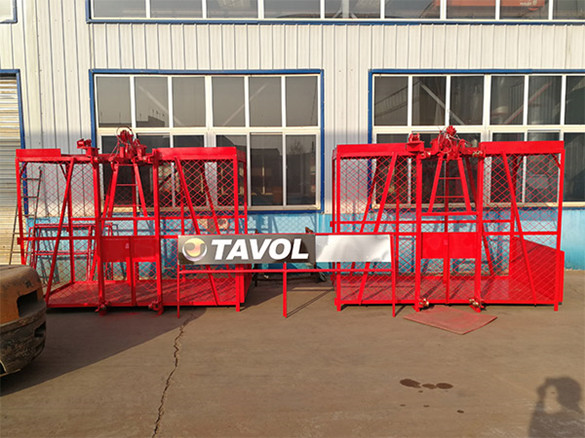 Cage for construction hoist Jaula para montacargas