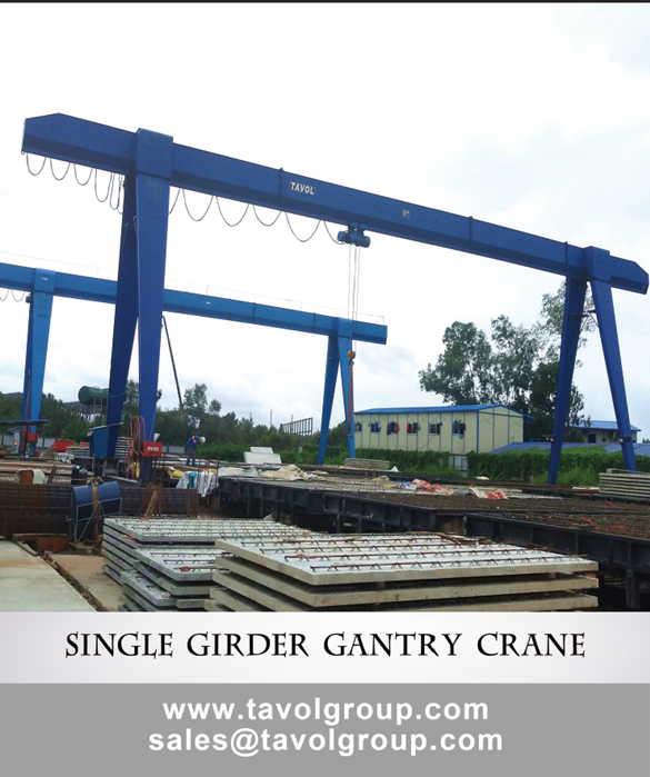 Single girder gantry crane Grúa pórtico de viga simple
