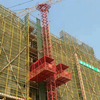 SS100/100 Elevador de construcción de material de 1 tonelada de elevador de construcción