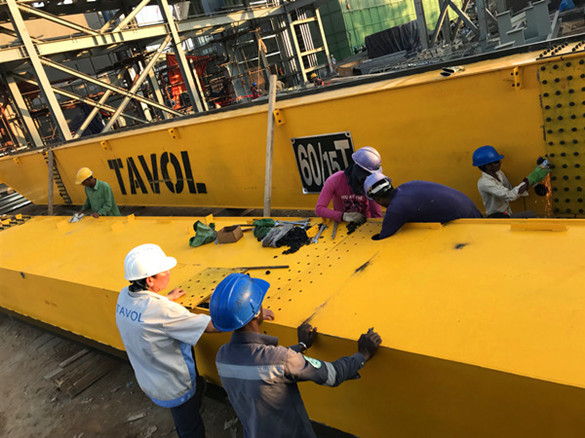 gr&uacute;a puente de doble viga