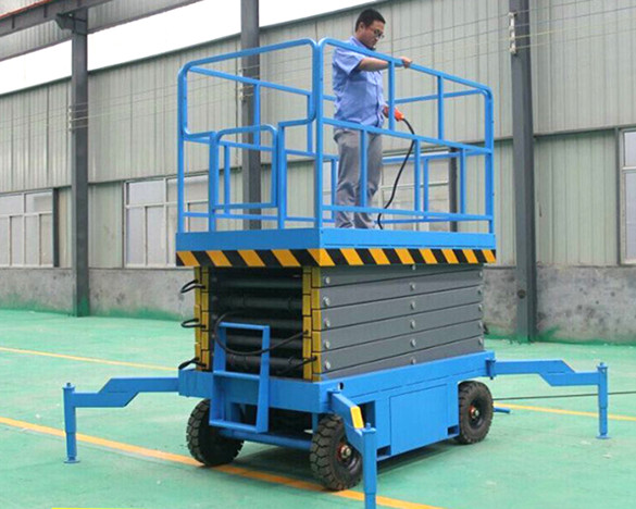 Elevador de tijera m&oacute;vil arrastrado