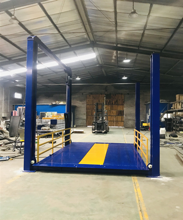 Instalaci&oacute;n para elevador de cuatro postes