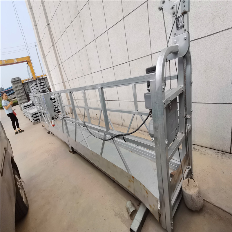 Plataforma de trabajo suspendida de pintura ZLP800 7.5m 800kg para limpieza de ventanas