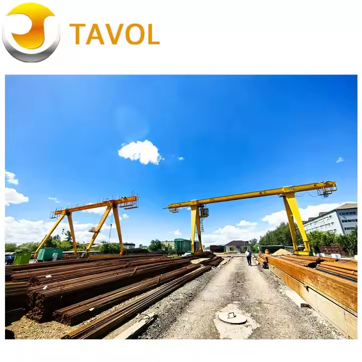 Tavol Brand 20 toneladas de grúa de pórtico de un solo haz universal con alambre de cuerda