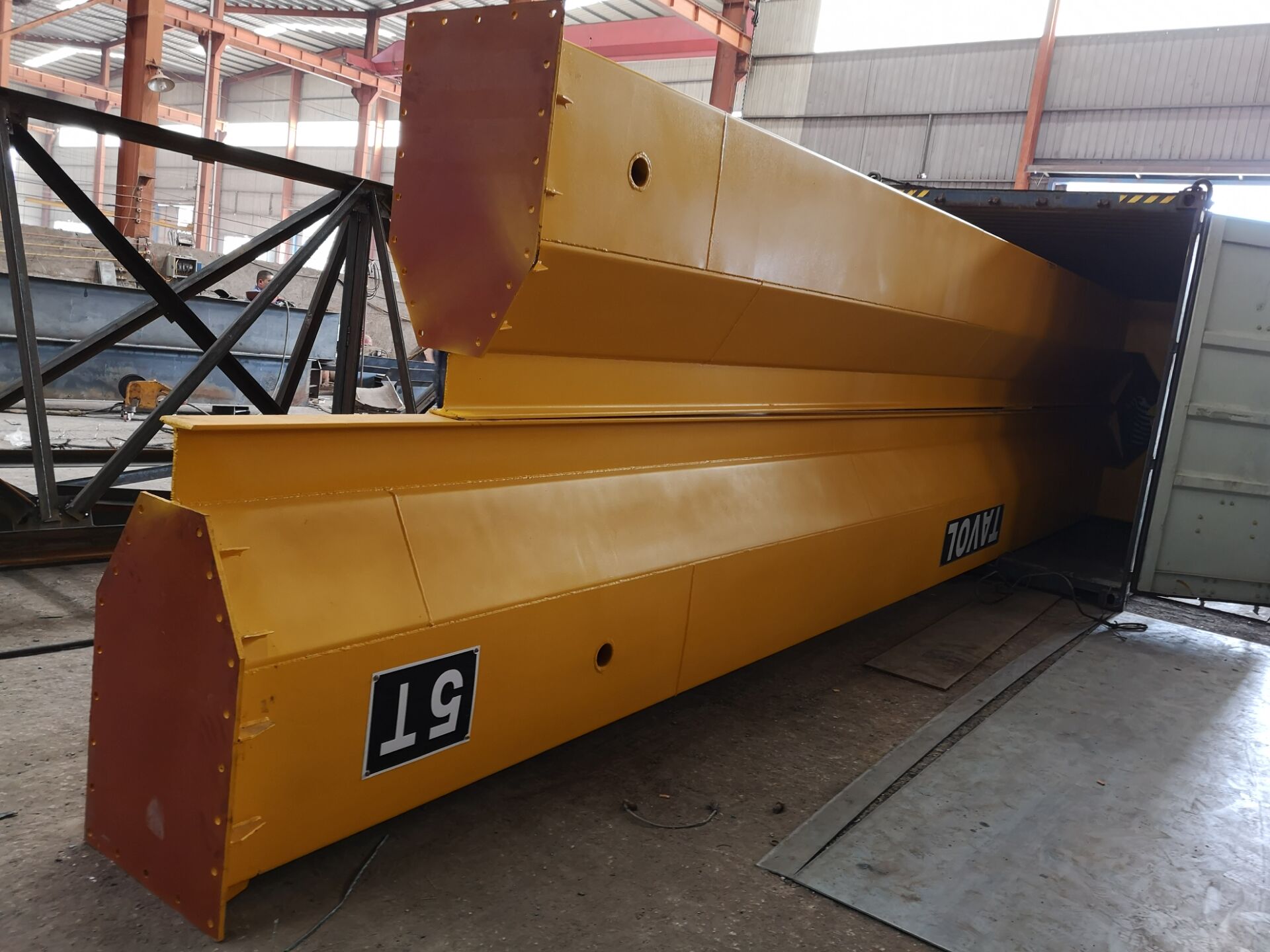 Embalaje de la gr&uacute;a de p&oacute;rtico