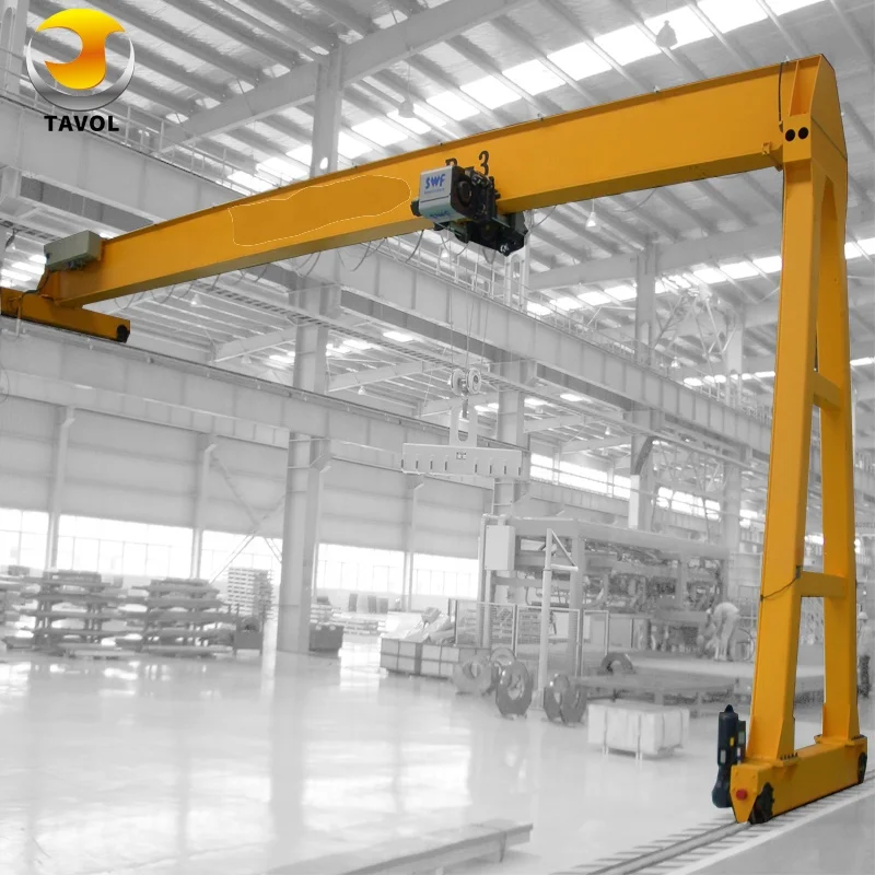 Alta calidad 3 toneladas de 5 toneladas 10 toneladas manuales de interior Mini pórtico portátil Crane con precio de elevación de la cadena de elevación